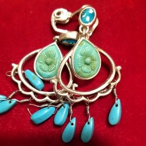 Silver clip on earrings